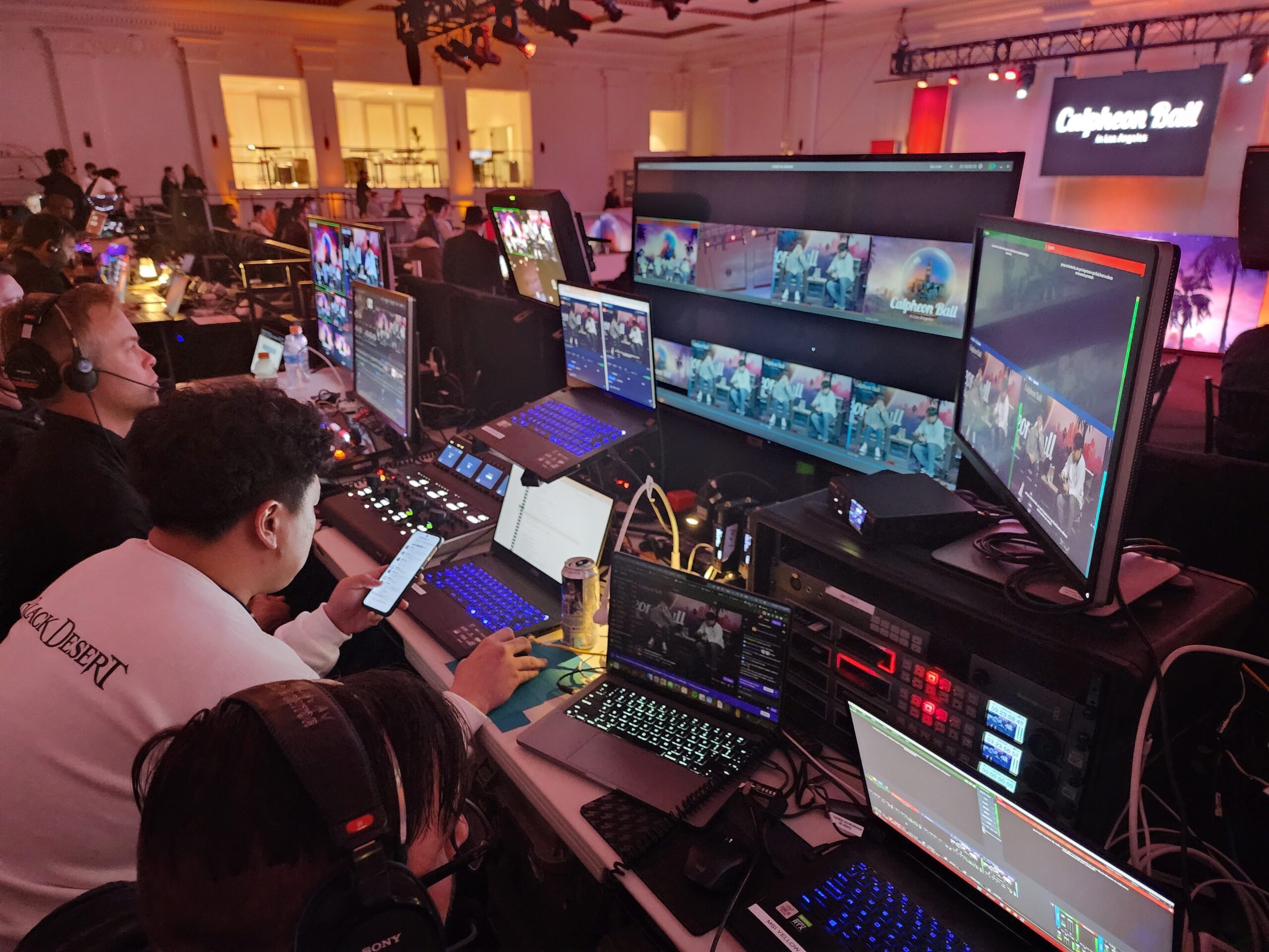Corporate webcast production in San Francisco ballroom venue by Argus HD