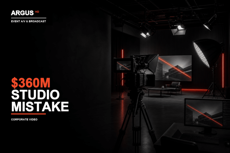 $360M studio mistake: dark film studio with lighting