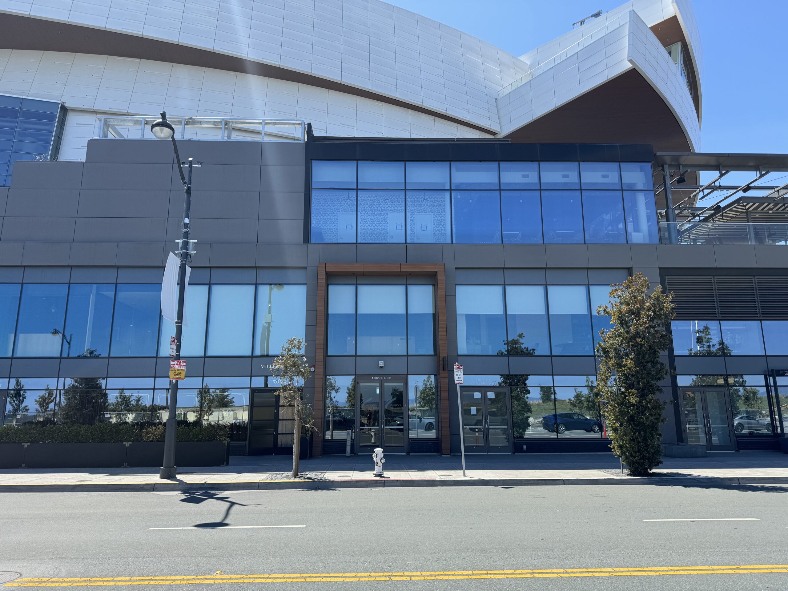 Chase Center Above the Rim venue exterior in San Francisco where Argus HD produced PagerDuty on Tour roadshow