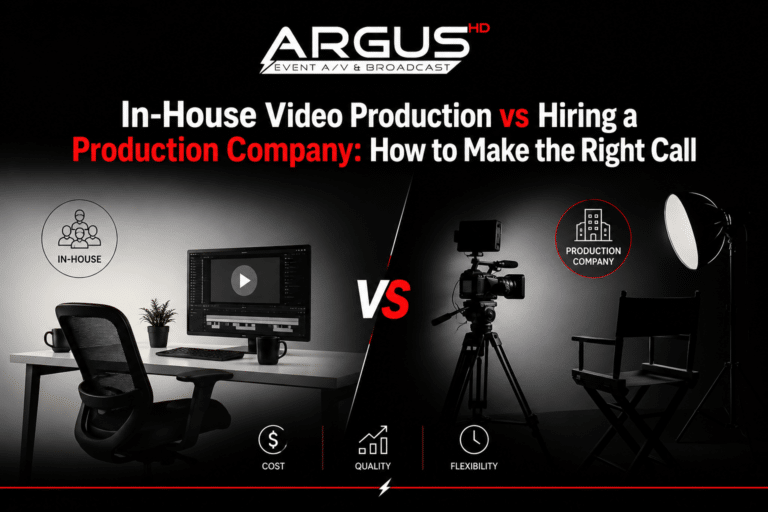 In-House Video Production vs Hiring a Production Company